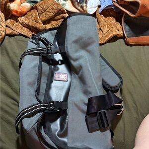 Men's Charcoal Backpack with Black Accents